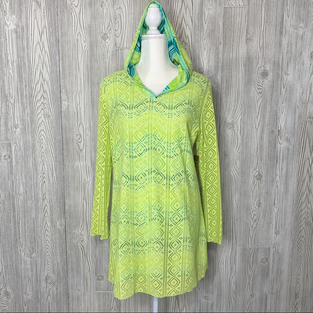 TITLE NINE Amphip hooded beach coverup tunic dress
